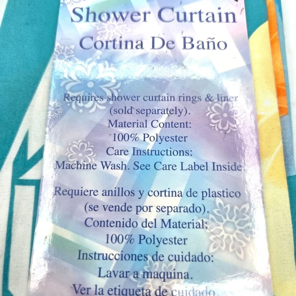 Disney Frozen Elsa Anna Bathroom Fabric Shower Curtain 72